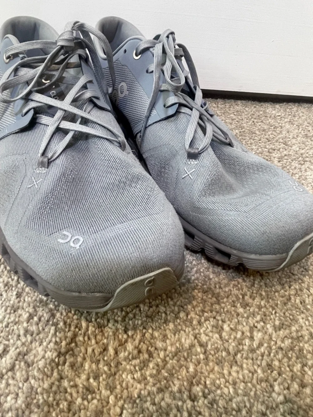 On Running Men's Cloud X3 Sneakers Mist/Rock, Gray, Size 12